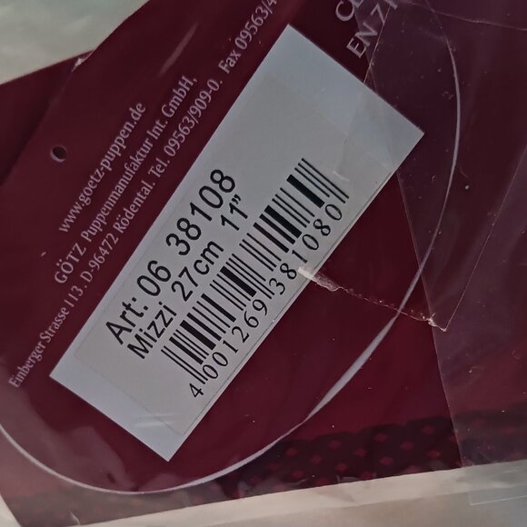 Gotz Mizzi 11 Inch Doll  PLEASE READ DESCRIPTION NO BOX - Picture 7 of 7